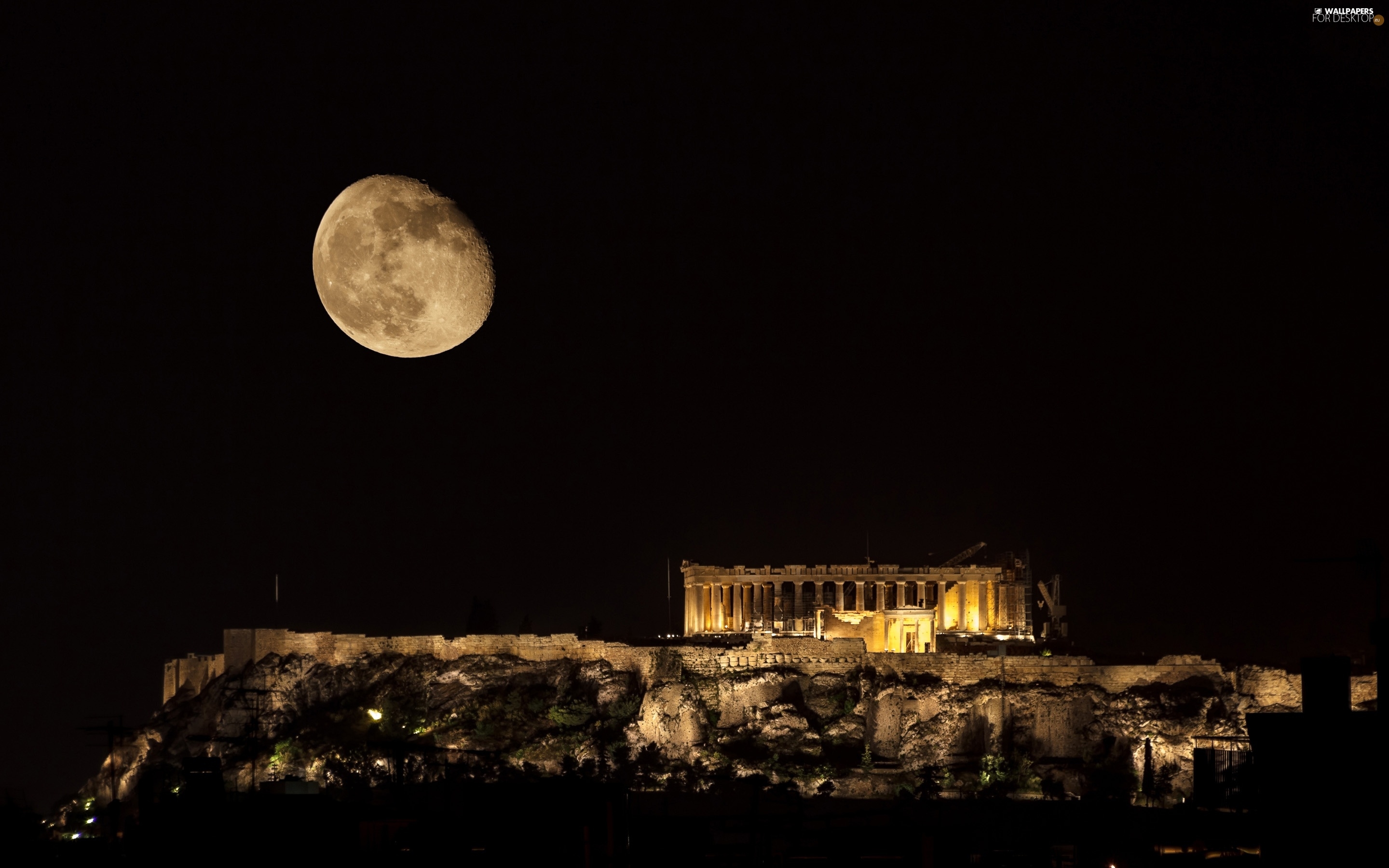 До самого позднего вечера. Акрополь в древней Греции. Афины Акрополь ночью. Акрополь Греция ночью. Парфенон Луна.