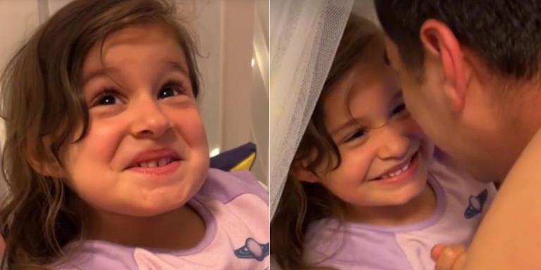 Viral αντίδραση 4χρονης που είδε πρώτη φορά ξυρισμένο τον μπαμπά της