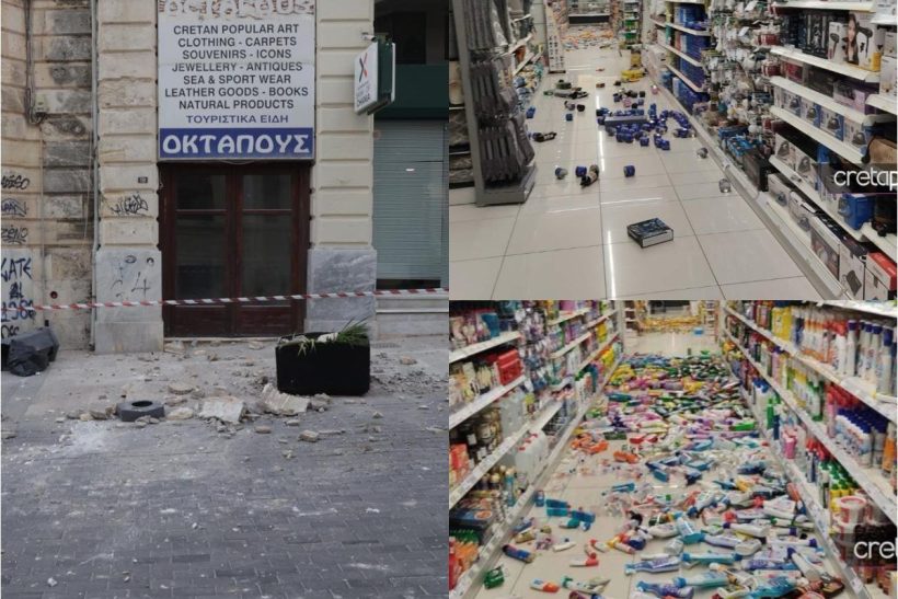 Συγκλονίζουν τα βίντεο από τα 6,1 Ρίχτερ στην Κρήτη – Ταρακούνησε (κυριολεκτικά) τη μισή Ελλάδα