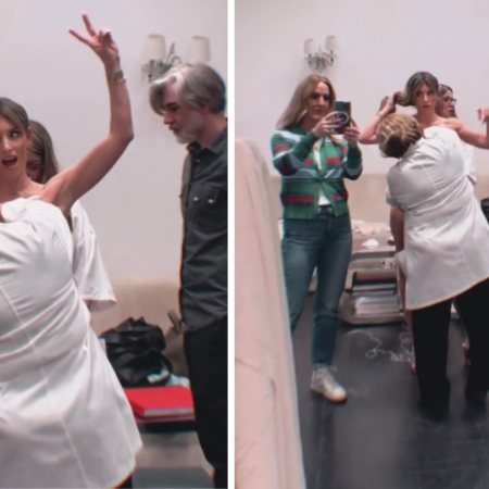 Θέλουμε sneak peek από τη πρόβα νυφικού της Αθηνάς Οικονομάκου; -Ναι