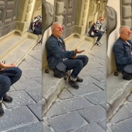 Ο Ρόκκος έκανε τον ζητιάνο στους δρόμους της Ιταλίας στο άβολο αστείο της ημέρας