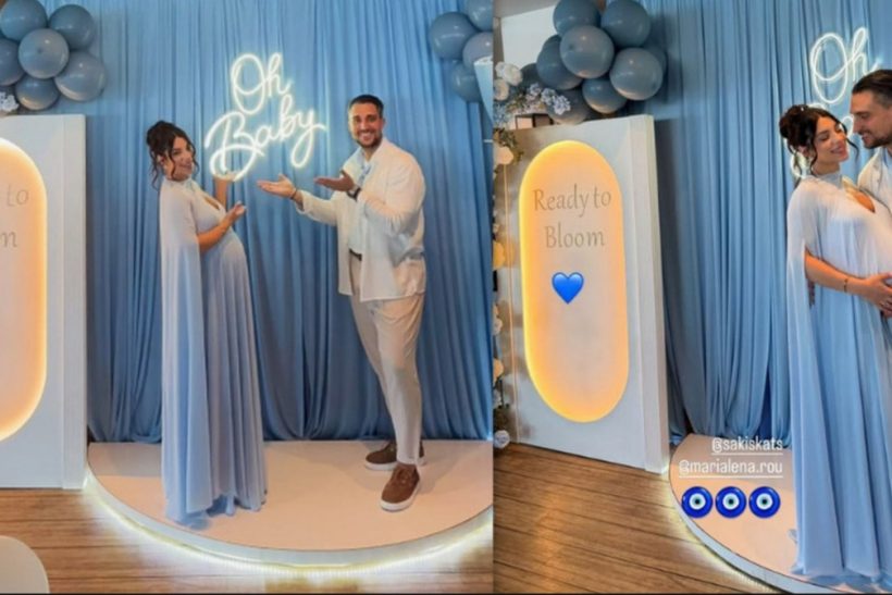 Κατσούλης-Ρουμελιώτη έκαναν το πιο elegant baby shower λίγο πριν έρθει το μωράκι τους