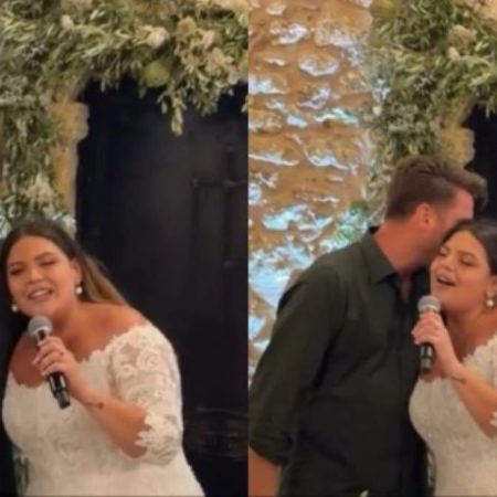 Η Δανάη Μπάρκα τραγουδάει στον σύζυγό της Φάνη «Δεν ξέρω πόσο σ’ αγαπώ»