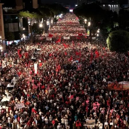 Αλβανία: Η 35η διαδήλωση της «Επανάστασης των Ροζ Φλαμίνγκο» είχε απόλυτη μαζικότητα